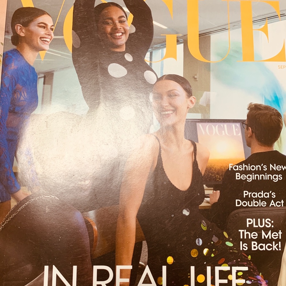 Vogue Sept 2021 collectible new supermodels cover